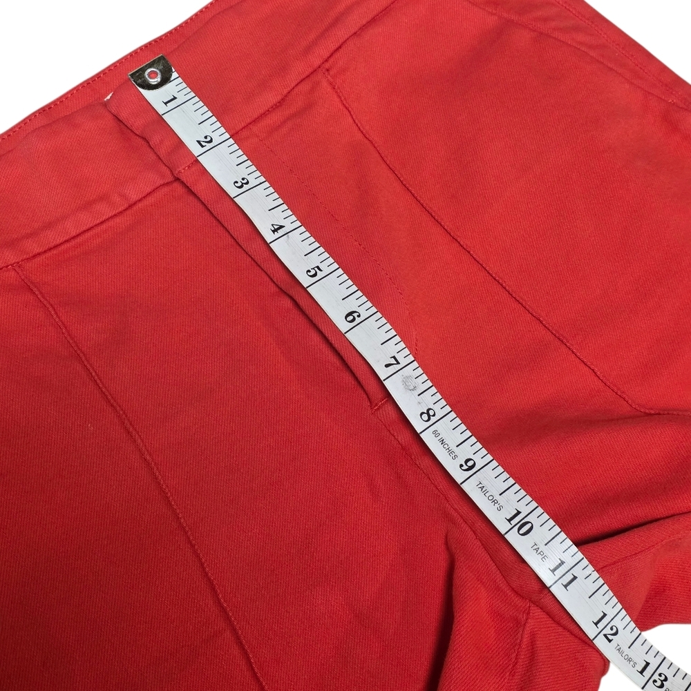 Alice + Olivia Red High-Waist Flare Jeans - Picture 13 of 15